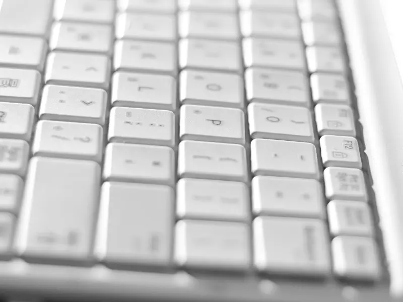 highlands ranch internet marketing Close-up of a white computer keyboard.